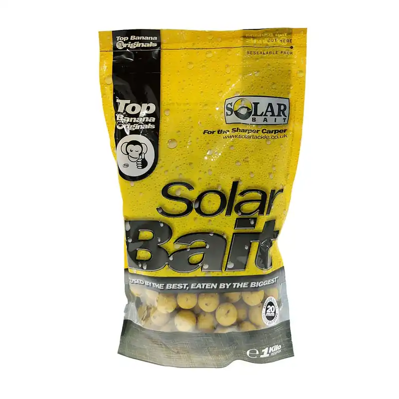 NEW SOLAR Shelf Life Boilies Top Banana Réduction