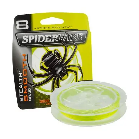 Promotion Tresse SPIDERWIREStealth smoothJaune 0.23mm 23.6kg 150m