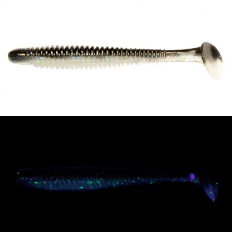 Populaire Leurre NOIKE Wobble shad 4inch Black shiner