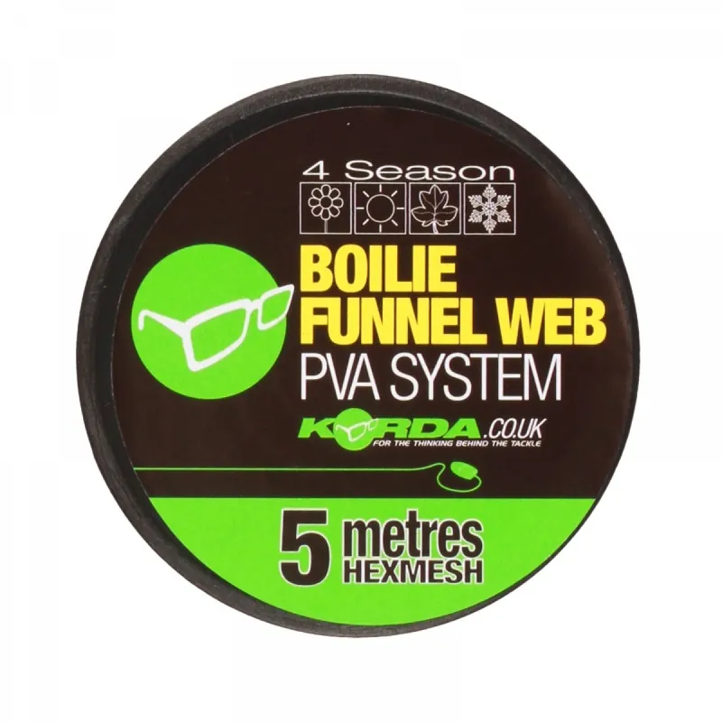 Korda Boilie Funnel Web 4 Seasons 25mm / 5m Refill Satisfait Ou Remboursé