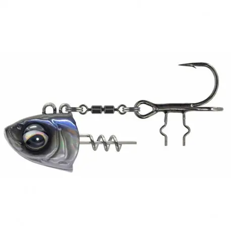 Petit Prix Montage SAVAGE GEAR Monster vertical heads n°1/0 80gr White fish