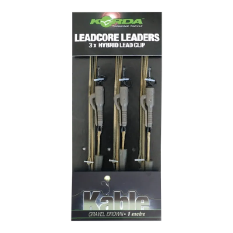Korda Leadcore Leaders Hybrid Lead Clip Populaire