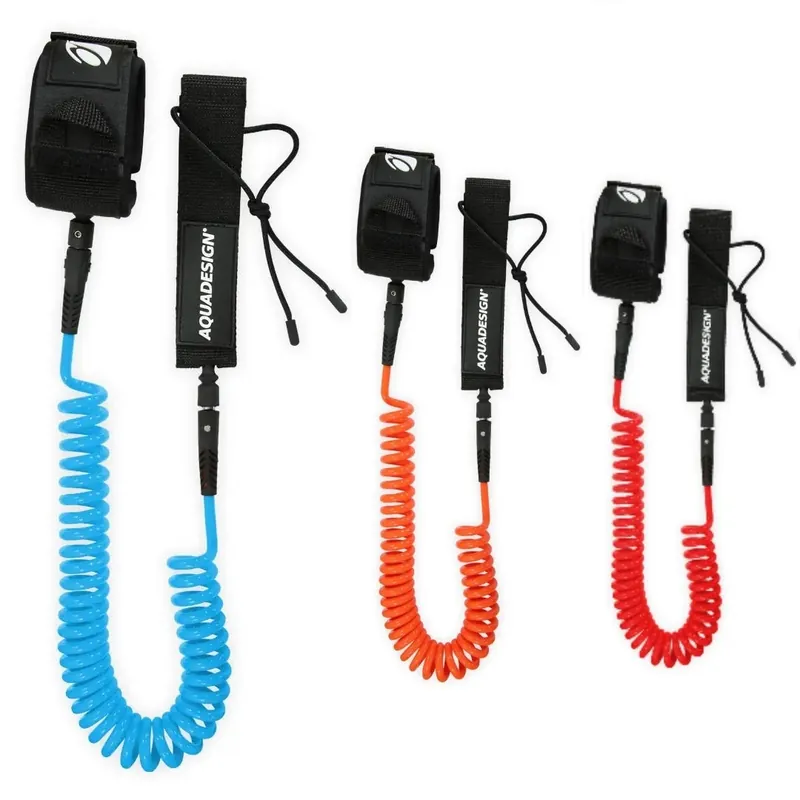 LEASH PADDLE SUP COIL 10&prime; AQUADESIGN Livraison Express