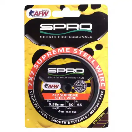Meilleur Prix Acier SPRO 7*7 Supreme Steel Wire 9kg 4m