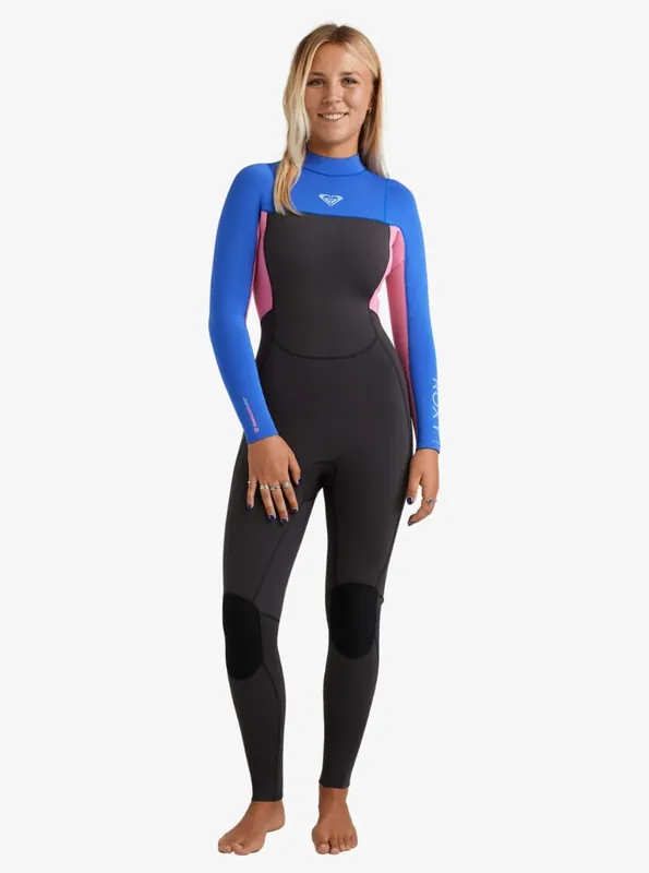 Prix Bas Combinaison de surf fille PROLOGUE+ 3/2 mm zip dorsal cobalt ROXY