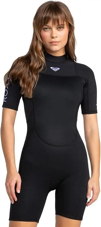 Combinaison de surf shorty PROLOGUE 2/2 mm femme back zip noir ROXY Vente Flash