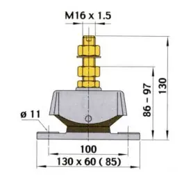 Commander Vite Support moteur flexibles K25V et K35V Vetus