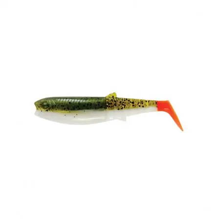 Leurre SAVAGE GEAR Cannibal shad 20cm Olive hot orange Vente Directe