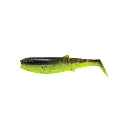 Leurre SAVAGE GEAR Cannibal shad 17.5cm Chartreuse pumpkin Promotion