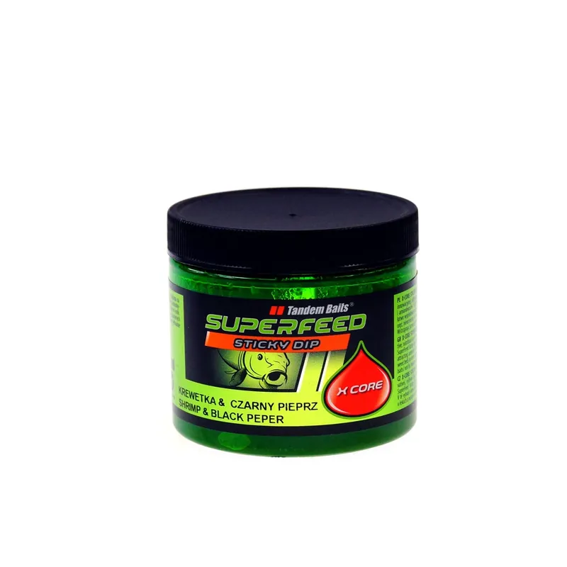 TandemBaits SuperFeed X Core Sticky Dip Krewetka i Czarny Pieprz Seulement Aujourd’hui