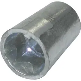 Authentique Anode zinc embout d&rsquo;arbre 6 pans ø55 Super Marine