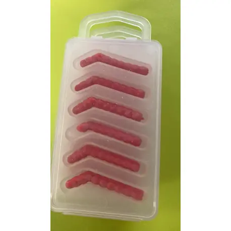 Chenilles SUD EST APPÂTS Rouge 2 (6 pièces) Marque