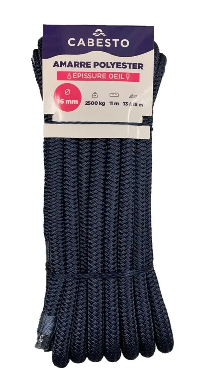 AMARRE SOUPLE AVEC OEILLET POUR BORNE D&rsquo;AMARRAGE BLEU – CABESTO Commander Maintenant