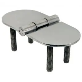 Acheter Direct Charnière de pont inox – 120x60mm – 4 inserts M8 Euromarine