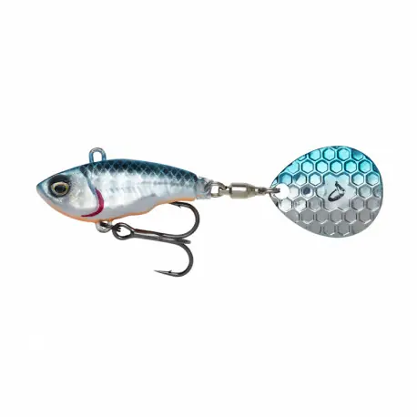Leurre SAVAGE GEAR Fat tail spin 5.5cm Blue silver Prix Promo
