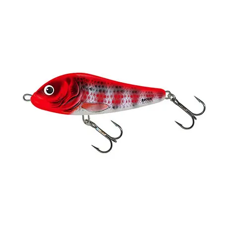 Commander Vite Leurre SALMO Rattlin&rsquo;Slider 11cm 47gr Holo red head striper