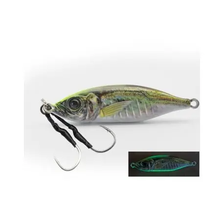 Nouvelle Collection Leurre LITTLE JACK Metal adict-06 10gr Chart head glow belly aji