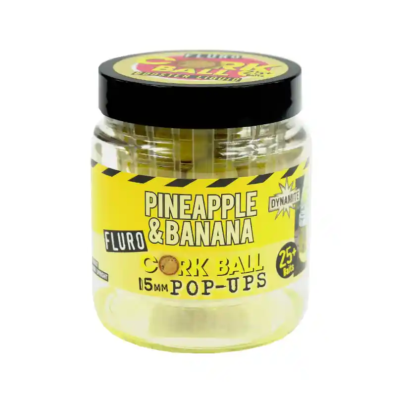Achat Immédiat DynamiteBaits Fluro Corkball Pop-Ups Pineapple & Banana