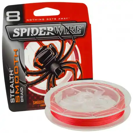 Livraison Gratuite Tresse SPIDERWIRE Stealth smooth Rouge SSM8 0.06mm 5.4 kg 150m