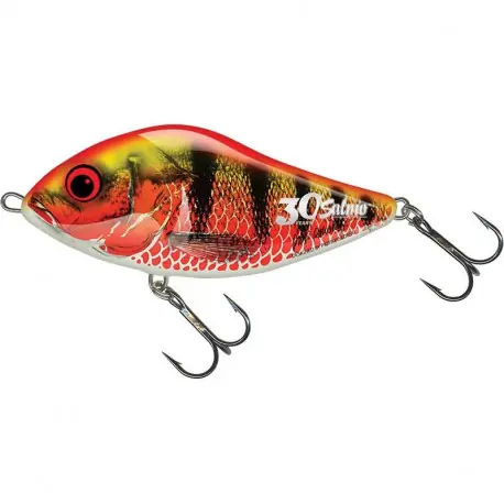 Leurre SALMO Slider COULANT 12cm Holo red perch Promotion Saisonnière