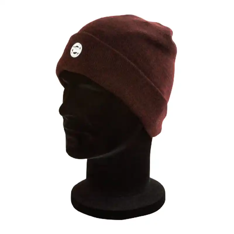Pas Cher Fox CHUNK Burgundy Black Marl Beanie