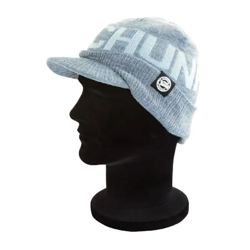 Seulement Aujourd’hui Fox CHUNK Grey Peaked Beanie