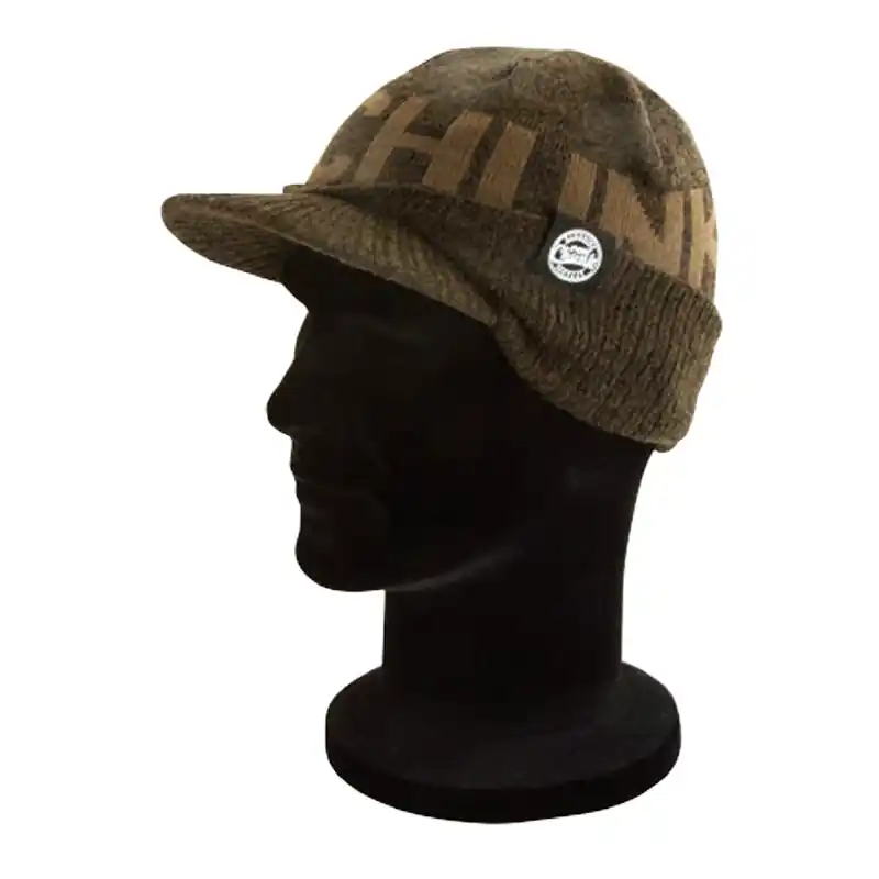 Fox CHUNK Khaki Peaked Beanie Prix Bas