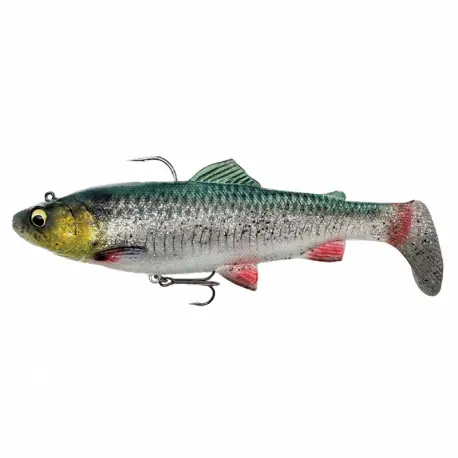 Expédié Aujourd’hui Leurre SAVAGE GEAR 4D Trout rattle shad 17cm 80gr Green silver