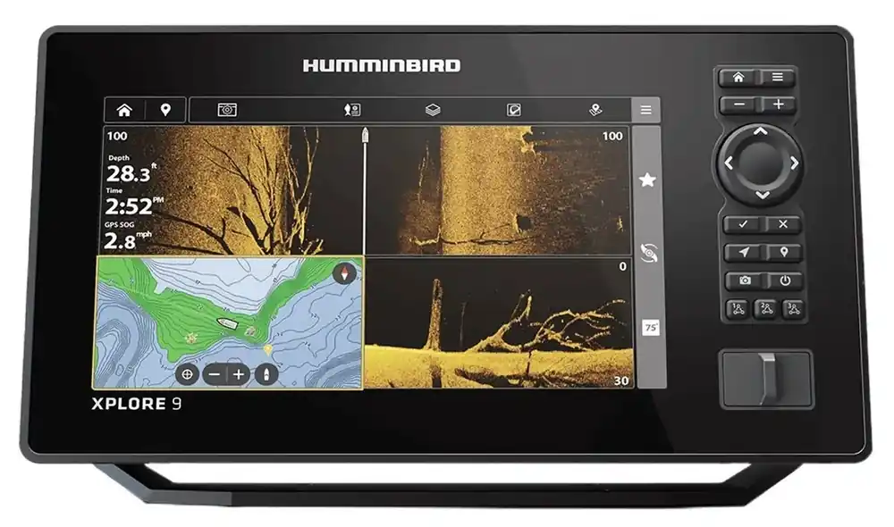 Combiné sondeur tactile – Xplore 9 Mega Side Imaging / Mega SI+ – Humminbird Offre Limitée
