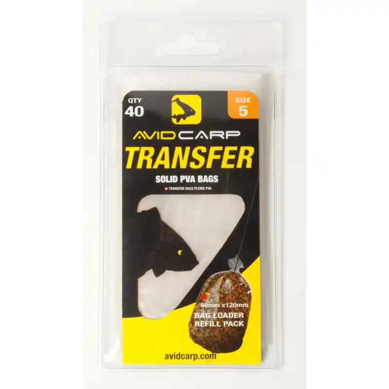 Avid Carp Transfer Solid PVA Bags size 5 Usine Directe