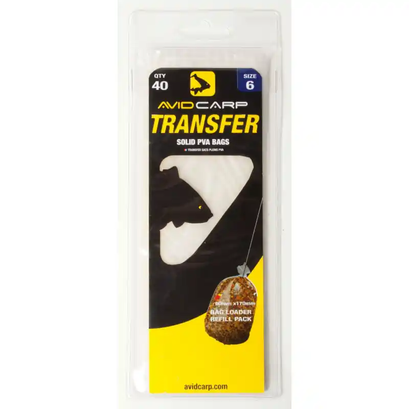 Acheter Direct Avid Carp Transfer Solid PVA Bags size 6