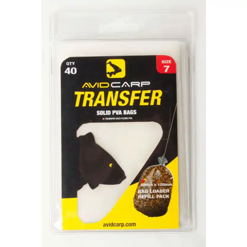 Avid Carp Transfer Solid PVA Bags size 7 Offre Exclusive