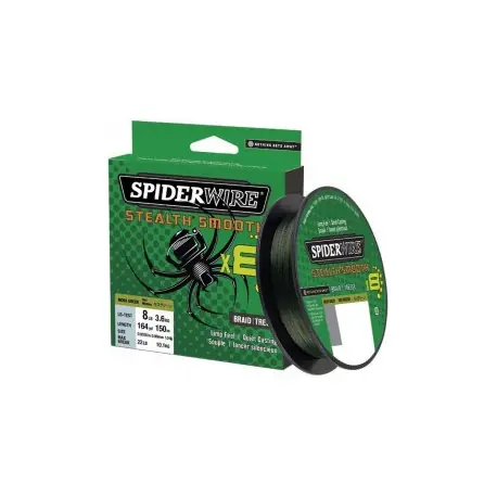 Retour Gratuit Tresse SPIDERWIRE Stealth smooth Vert SSM8 0.15mm 16.5kg 150m