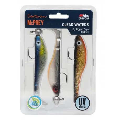 Achetez Aujourd’hui Kit Leurres ABU GARCIA Svartzonker Mcprey Prerigged Par 3 Clear Waters