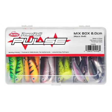 Assortiment Leurre BERKLEY Pulse shad Kit Box 8cm Meilleure Vente