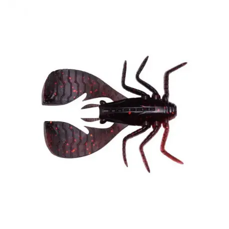 Leurre MEGABASS Fuwabug 2.5inch Black back clear red Meilleur Choix