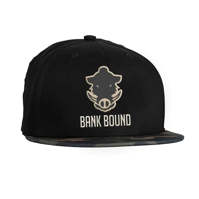 Prologic Bank Bound Flat Bill Cap Black/Camo Prix Bas