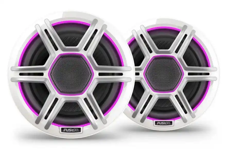 Nouvel Arrivage HAUT-PARLEURS APOLLO SPORT 520W BLANC AVEC LED FUSION