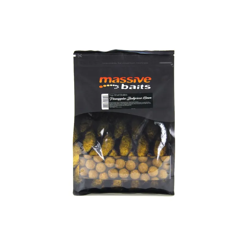 MassiveBaits Top Shelf Boilies – Pineapplez Butyricco Bon Marché