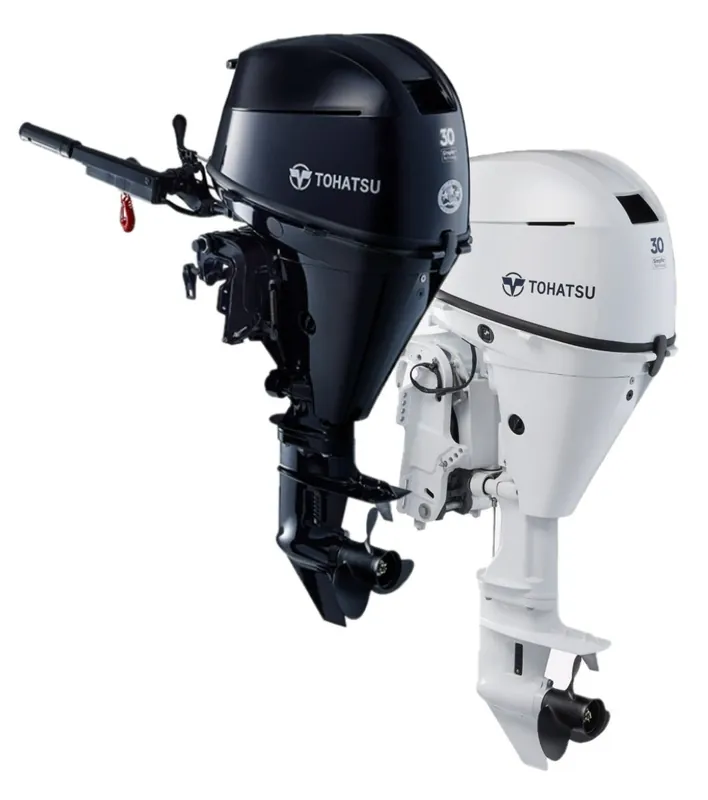 MOTEUR TOHATSU 4 TEMPS TRI-CYLINDRE 30CV- BARRE FRANCHE Produit De Marque