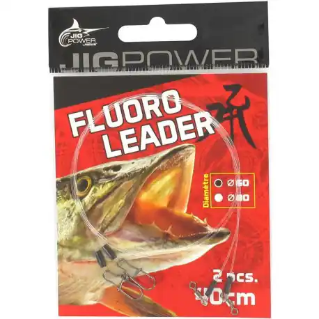 Bas de ligne fluorocarbone JIG POWER 1mm 40cm (2 pièces) Remise