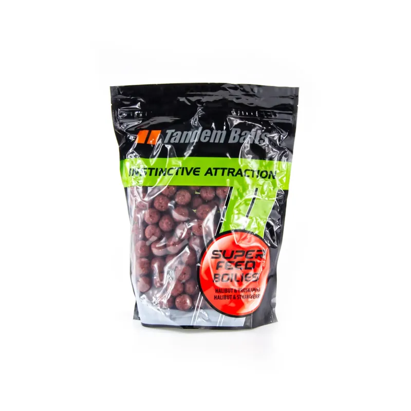 TandemBaits SuperFeed Boilies- Flétan & Fraise Dernier Modèle