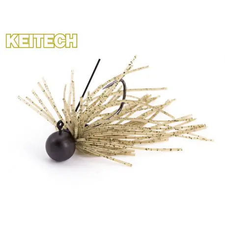 Rubber jig KEITECH Mono spin jig 2.6gr Sahara olive FLK Usine Directe