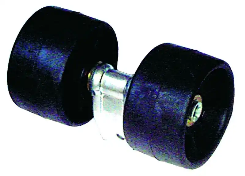 2 galets sur balancier d.120 n – Galets noirs. encombrement 210 x 120 Commande En Gros