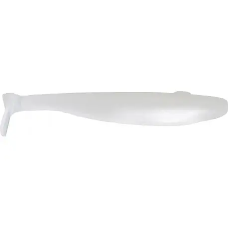 Leurre GAN CRAFT Bariki shad 3.8inch Pearl white Produit De Marque