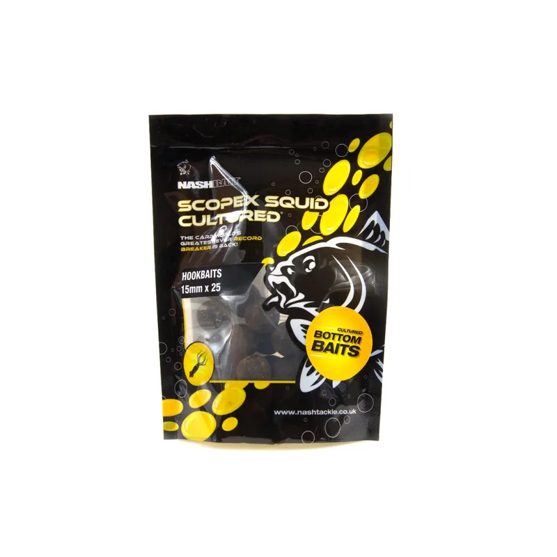 NEW Nash Scopex Squid Cultured Hookbaits Prix Cassé