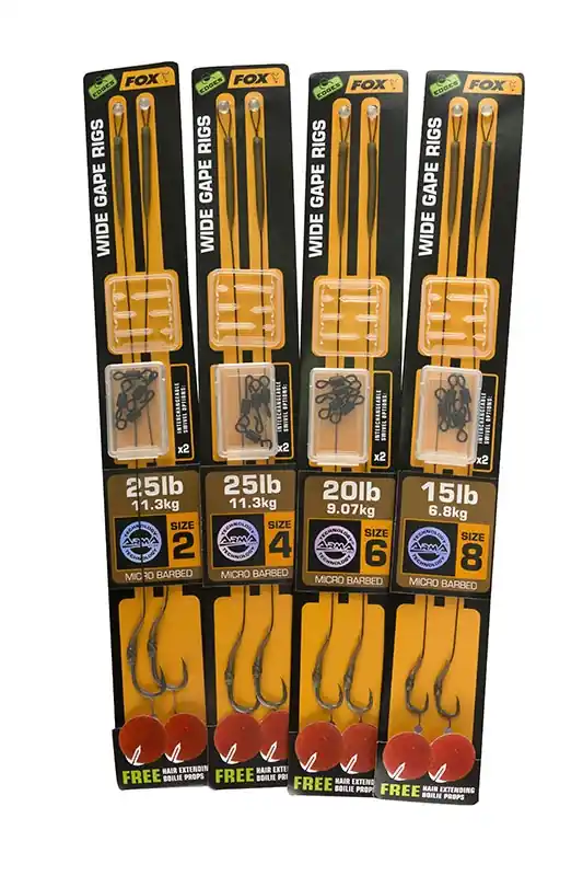 Pas Cher Fox Edges Wide Gape Rigs