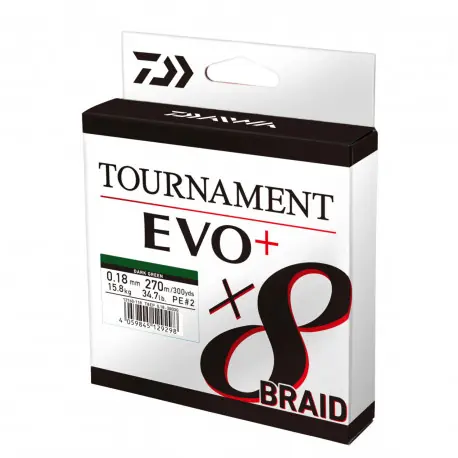 Bon Marché Tresse DAIWA Tournament 8 braid EVO + Chartreuse 0.08mm 135m 4.9kg