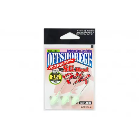 Paiement Sécurisé Tête DECOY OS 34G SG Head madai n°2/0 3.5gr