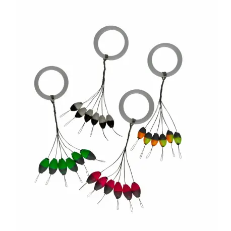 Guide fil PEZON MICHEL Eaux vives T1 Autobloquant Orange/Yellow/Grey Authentique